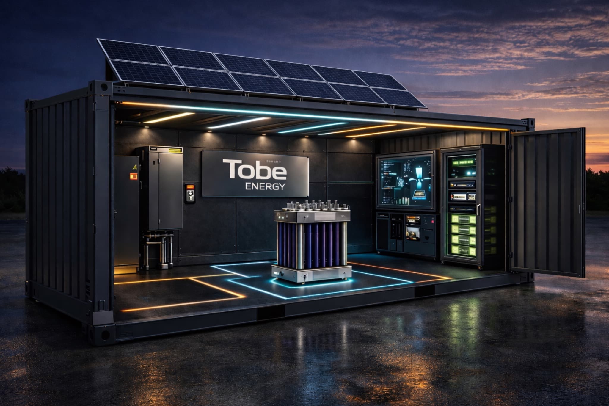 NODE-01 containerized hydrogen production showroom